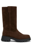 Rita Boots Chocolate Faux Suede