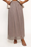 Tricia Maxi Skirt Silver