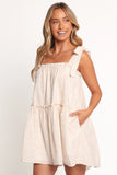 Wells Mini Dress Tan Swirl