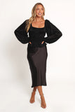 Ceppia Plisse Top Black