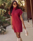 Roslie Shift Mini Sweater Dress