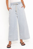 Jenni Wide Leg Pant Light Wash