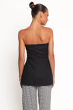 Giovana Strapless Top Black