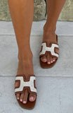 Sophia Canvas Sandals Tan Natural