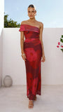 Jelani Maxi Dress Red Floral