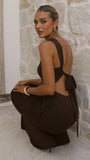 Jayla Maxi Dress Chocolate
