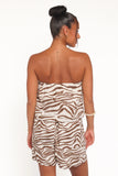 Ravenna Romper Brown Zebra