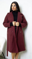 Belvra Classic Trench Burgundy