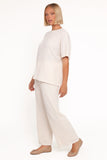 Granger Knit Pant Set Cream