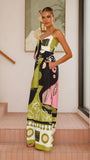 Teresa Jumpsuit Green Pink