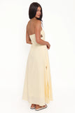 Cyrus Strapless Maxi Dress Butter Yellow
