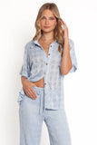 Cora Knit Shirt Blue