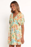Cadhla Mini Dress Golden Palm