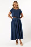Rylie Two Piece Set Dark Denim
