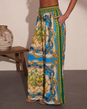 Coastal Dreamer Novelty Wide Leg Pants