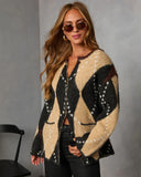 Paxtin Argyle Print Sweater