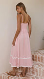 Seraphina Maxi Dress Pink White