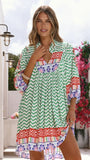 Boheme Mini Dress Ziggy Print