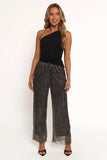 Nila Sheer Pant Black Gold