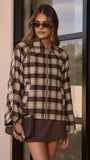 MVN Adrianna Jacket Brown Plaid