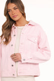 Larosa Denim Jacket Dusty Pink