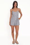 Reesa Romper Smoke Stripe