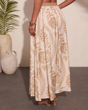 Riviera Glow Tropical Print Maxi Skirt