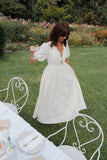 Karla Maxi Dress Butter Yellow Broderie