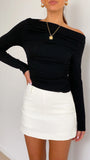 Lakin Long Sleeve Top Black