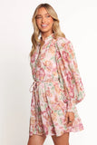Elba Long Sleeve Mini Dress Veiled Floral