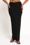 Adeline Long Sleeve Skirt Set Black