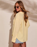 Seaberry Collared Button Down Top