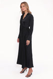 Verna Long Sleeve Maxi Dress Black