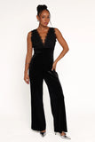 Eloise Jumpsuit Black Velvet