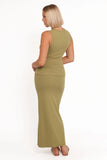 Adeline Two Piece Set Olive Green