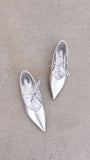 Haruna Ballet Flats Silver Metallic