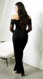 Liora Off Shoulder Jumpsuit Black