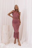Lauren Dress Dark Rose