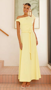 Gemma Maxi Dress Baby Yellow