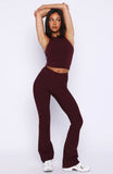 Movement Flare Leggings Merlot