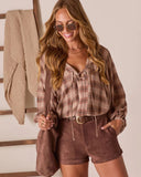 Crimsyn Faux Suede Shorts