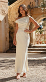 Auria Off Shoulder Maxi Dress Yellow
