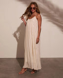 Onda Striped Metallic Maxi Dress
