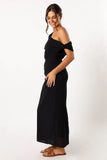 Cosma Off Shoulder Maxi Dress Black