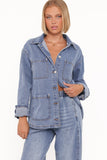 Remy Denim Utility Jacket Medium Wash