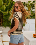 Lillah Striped Knit Top