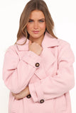 Lindy Cropped Coat Baby Pink