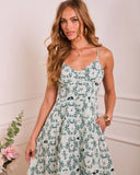 Airy Wisteria Floral Midi Dress