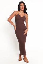 Darya Midi Dress Cocoa