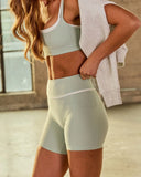 Hustle Honey Contrast Trim Biker Shorts